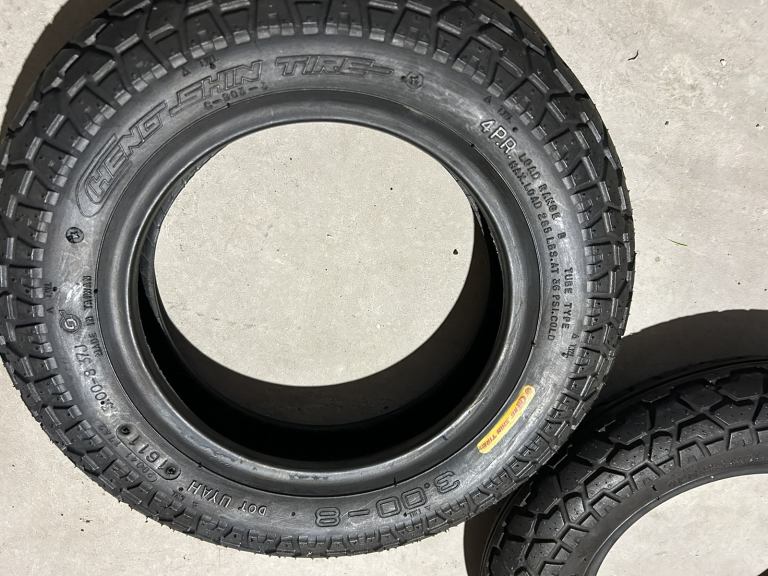 image for Mobility scooter tyre 3.00-8 Pair new Cheng shin