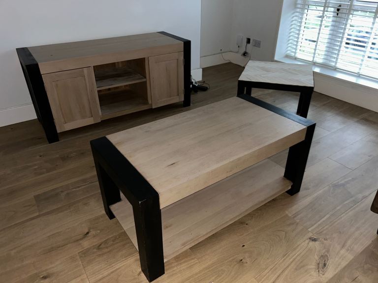 image for Solid wood coffee table and sideboard/tv unit. Open to offers