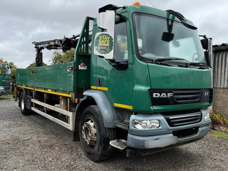 2013 DAF LF DROPSIDE WITH ATLAS 104.3E CRANE 