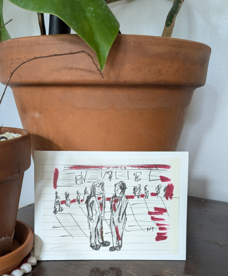 Original Sketch 'The Concert Day'