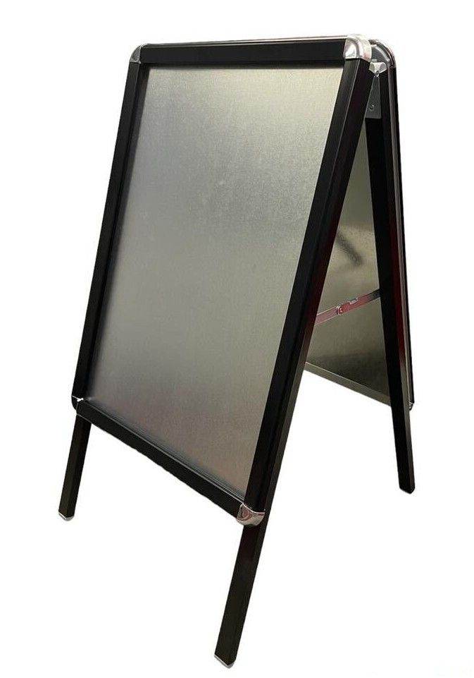 A2 POSTER BOARD PAVEMENT SIGN POSTER SNAP FRAME DOUBLE SIDE SIGN DISPLAY STANDS BLACK FRAME 