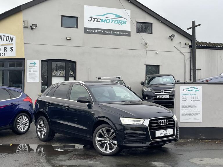 AUDI Q3 2.0 TDI [184] Quattro S Line Plus 5dr Man, diesel, black + 1 OWNER 2016