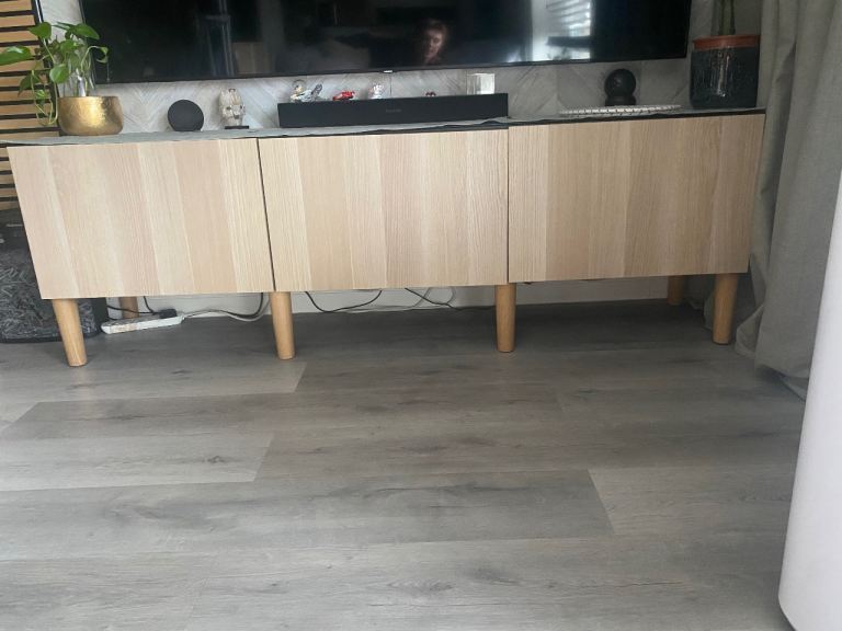 IKEA BESTA TV Unit in Black – Like New