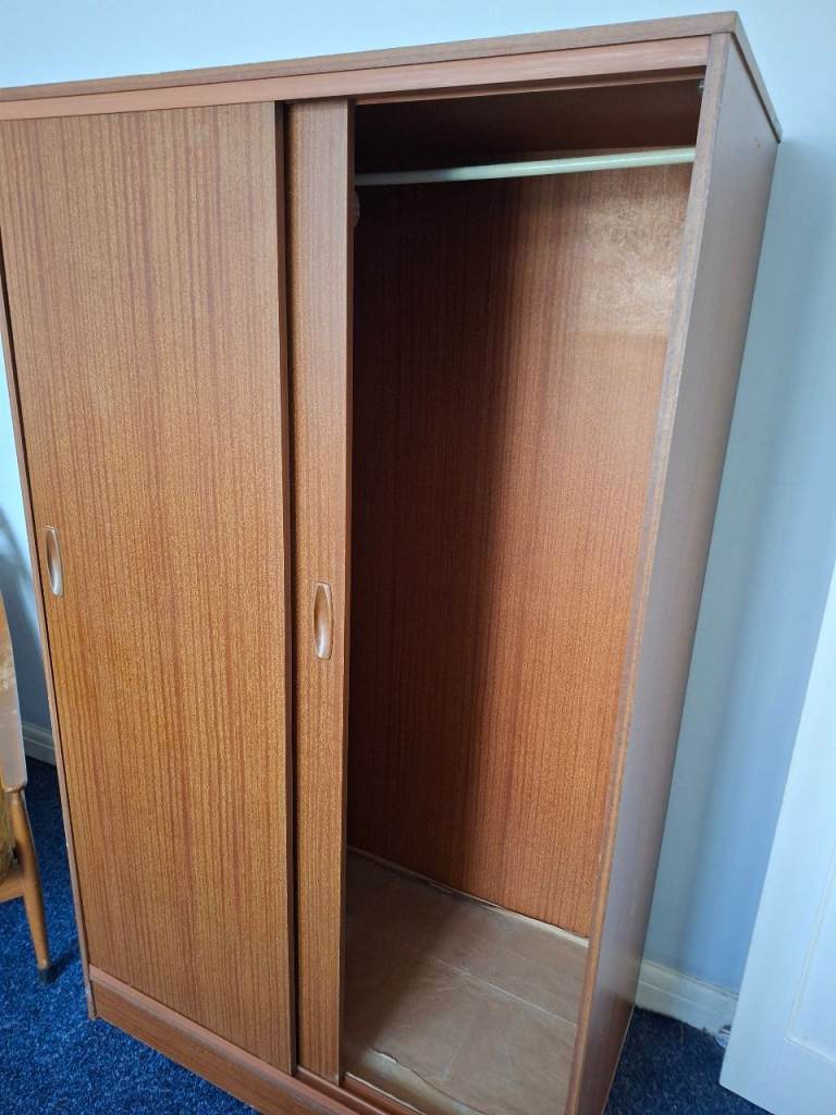 Wardrobe, Sliding Doors, Dark Brown, Excellent Condition