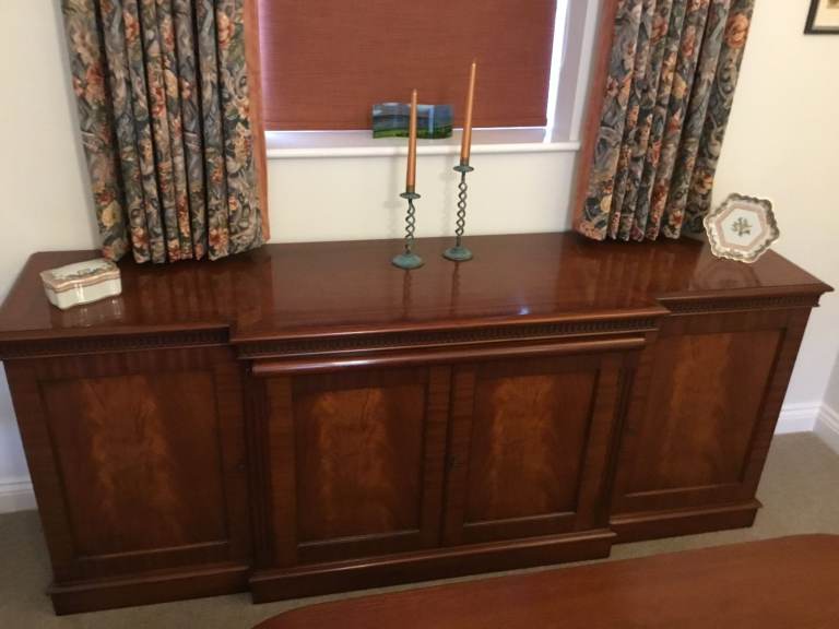 MAHOGANY SIDEBOARD X 2