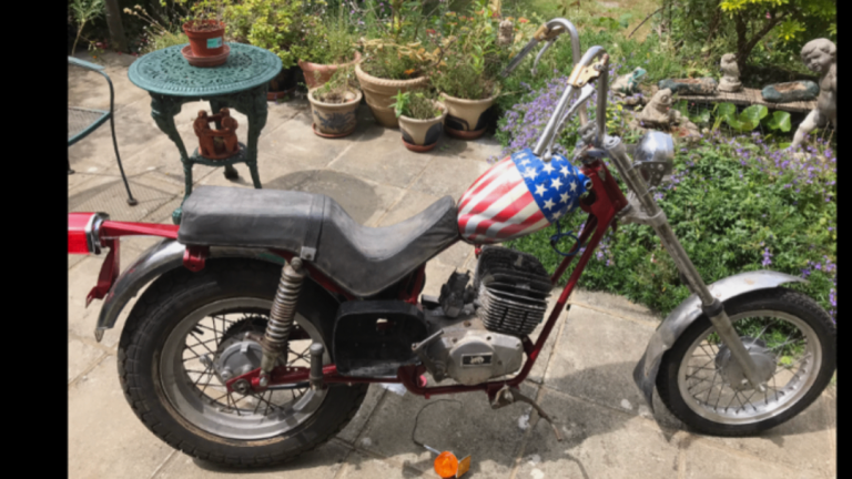 Fantic chopper 125 ,1978 U.K. bike 