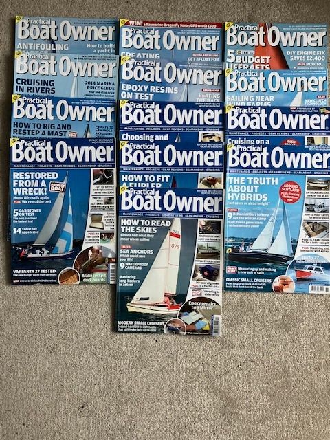 Practical Boat Owner magazine, 2014 complete, 13 issues