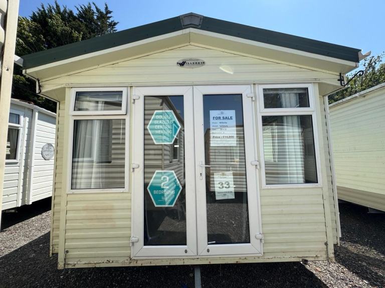 2 Bed Static Caravan - French Doors, DG, CH, New Carpet - Offsite / Self Build