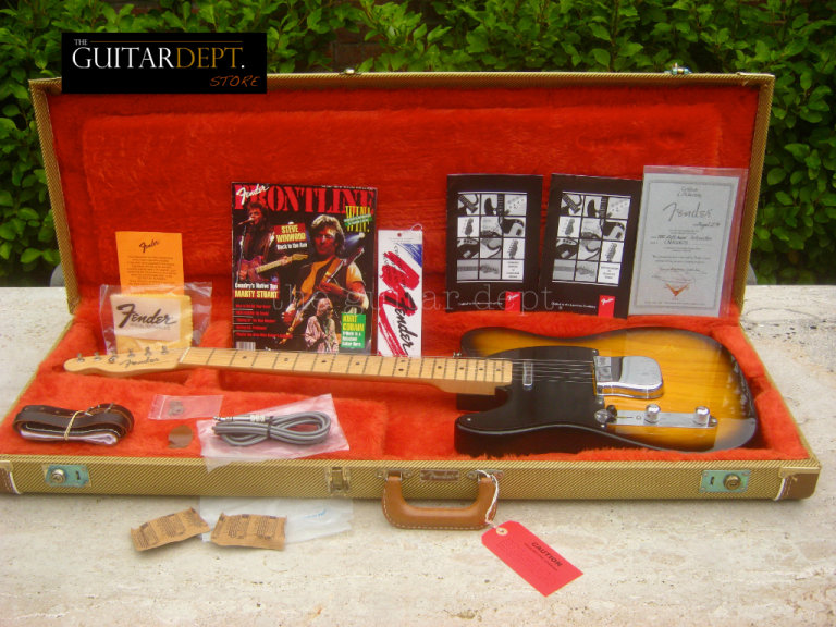 ♚MINT♚Vintage 1994 Fender Custom Shop '52 Telecaster LEFT HANDED ♚2-Tone♚7.4LBS♚AMAZING