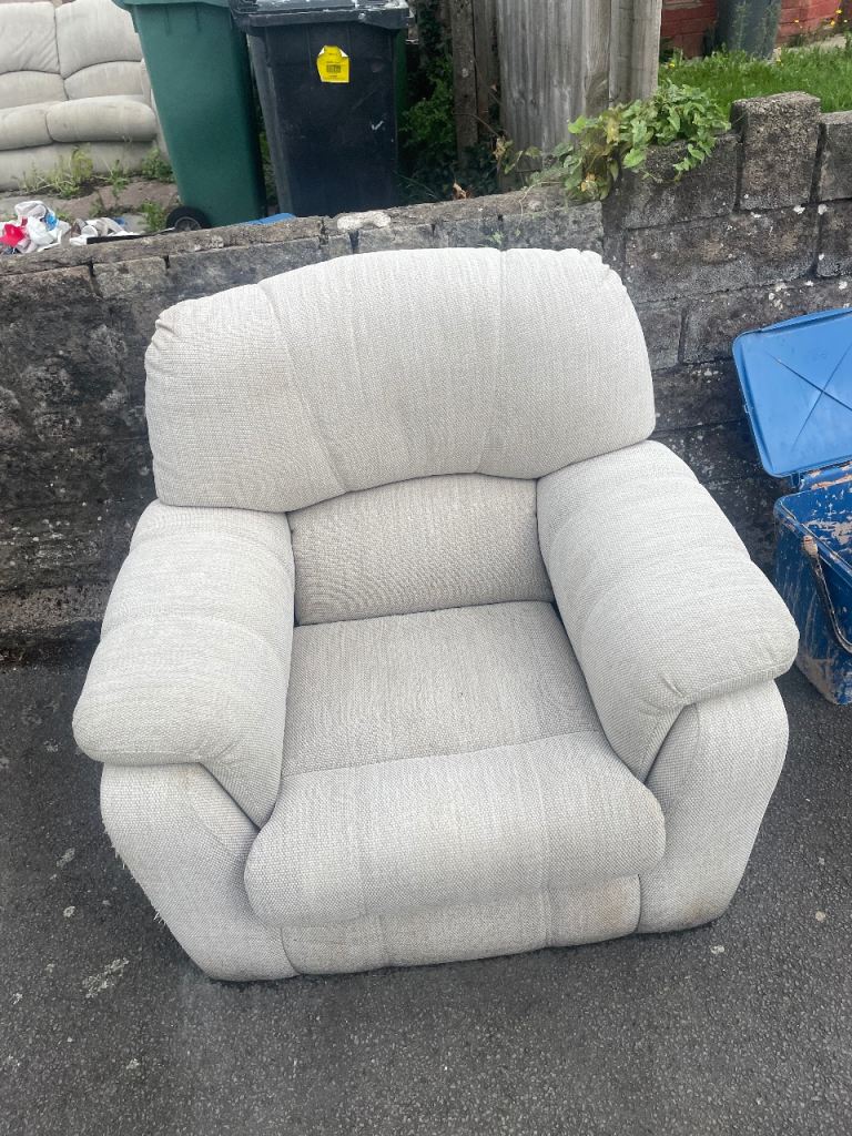 Free - Cream Armchair – Good Condition, Comfy Seat