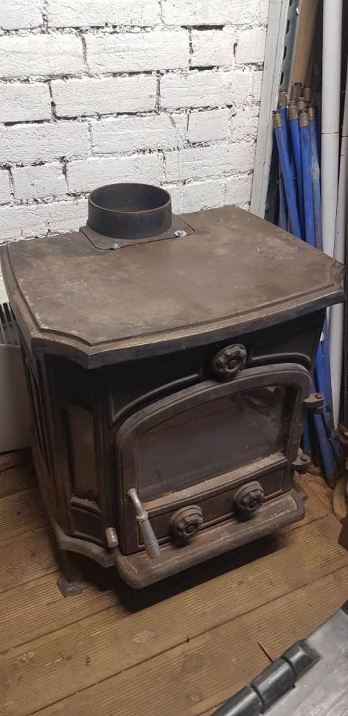 Cast iron large fireplace