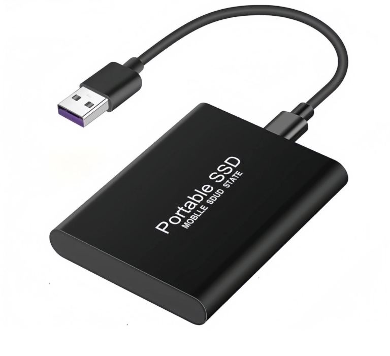 16TB Portable High-Speed External Hard Drive SSD Compatible with PC, Phone, Mac