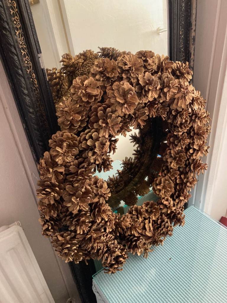 Gold wreath for a front door from the Conran shop