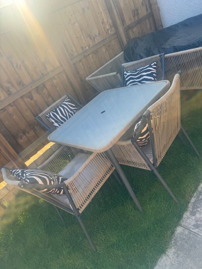 4 seater rattan garden patio set 