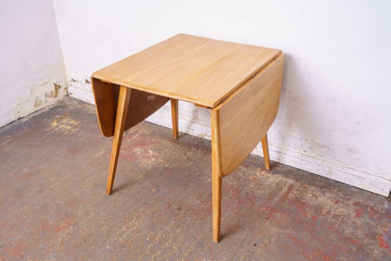 ERCOL Drop Leaf Dining Table - Light Wood, Good Condition