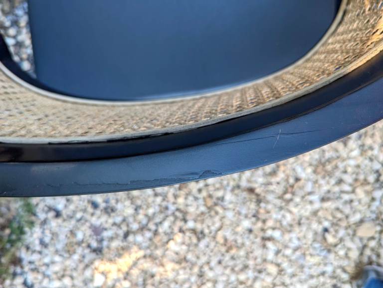 Pair Rattan Back Black Carver Dining Chairs - Occasional Armchairs Cafe Chairs