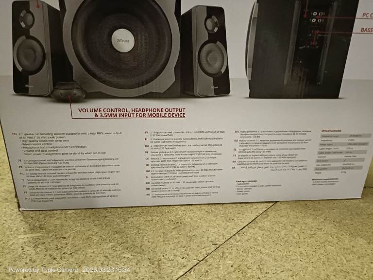 Trust Tytan 2.1 PC speakers in original box 