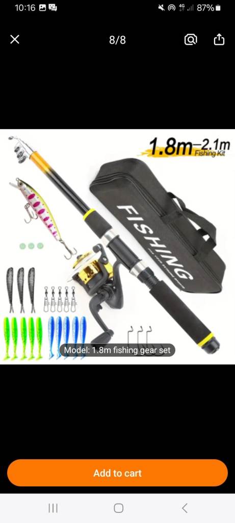 New  Fishing rod set
