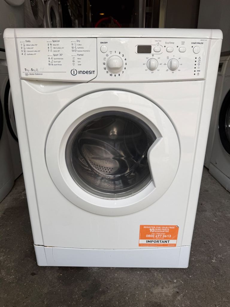 Indesit 7kg 1200rpm Digital White Washer Dryer