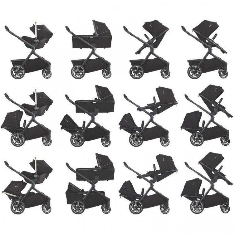 Nuna Demi Grow double buggy pram with buggy board 