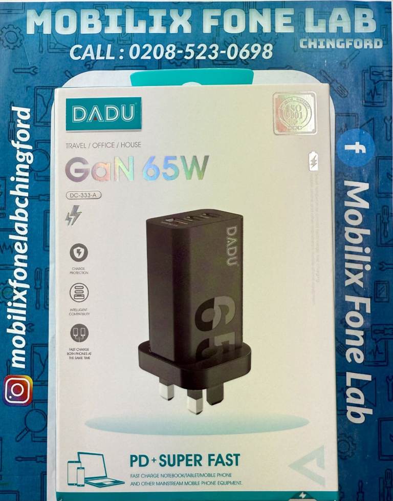 DADU GaN 65W Super Fast Dual PD+ USB Charger
