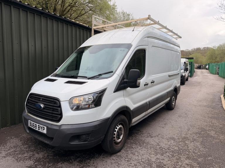 2018 68 FORD TRANSIT 2.0 TDCI 130PS L3 H3 WINDOW FRAIL VAN 115K NO VAT WHITE