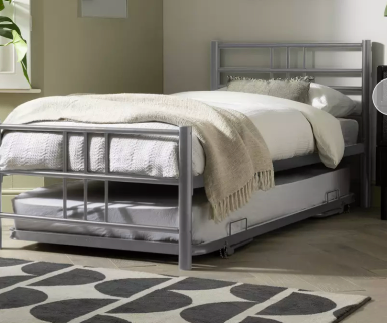 Argos Home Atlas Metal Guest Bed With 2 Mattresses