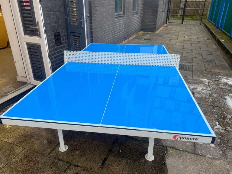 Sponeta German made heavy duty outdoor table tennis table