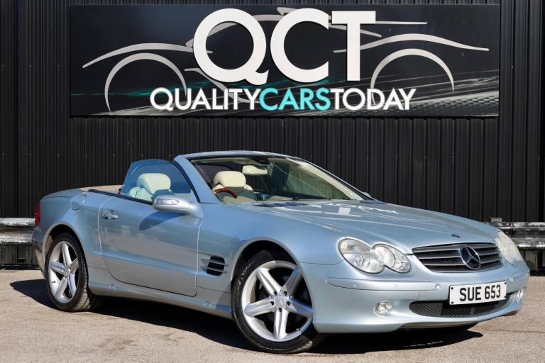 2005 '55' Mercedes SL 350 3.7 V6 (5sp) *Tellurium + Light Beige + Pano Roof 