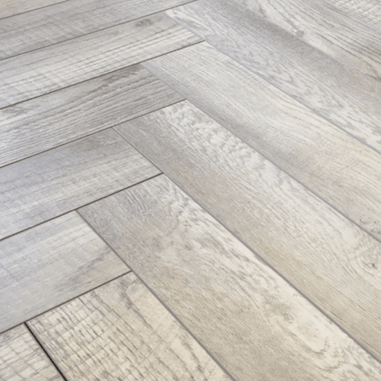 Grey Herringbone flooring