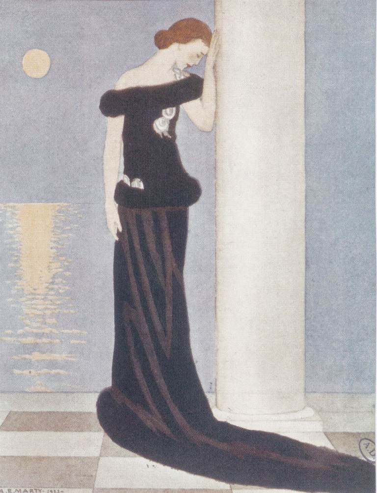 69. A Rare Original Print of an Art Deco Advertisement of the Day Elegant Woman