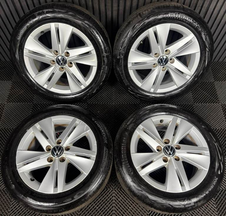 16'' GENUINE VW GOLF MK8 NORFOLK MK7 MK6 ALLOY WHEELS TYRES ALLOYS