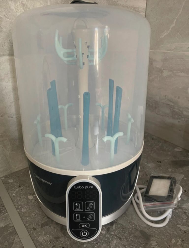 Babymoov Turbo Pure Steriliser and Dryer - Black Plastic, Excellent Condition