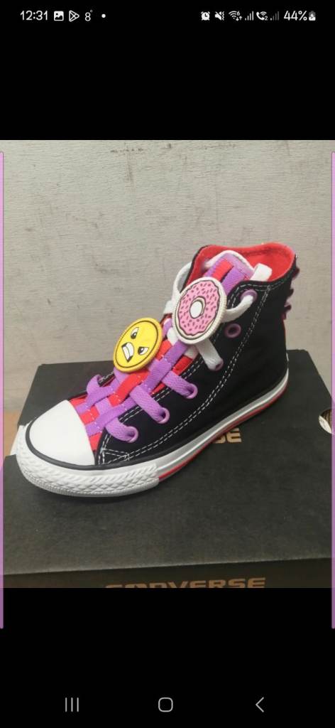 Converse kids trainers hi tops size 3 UK