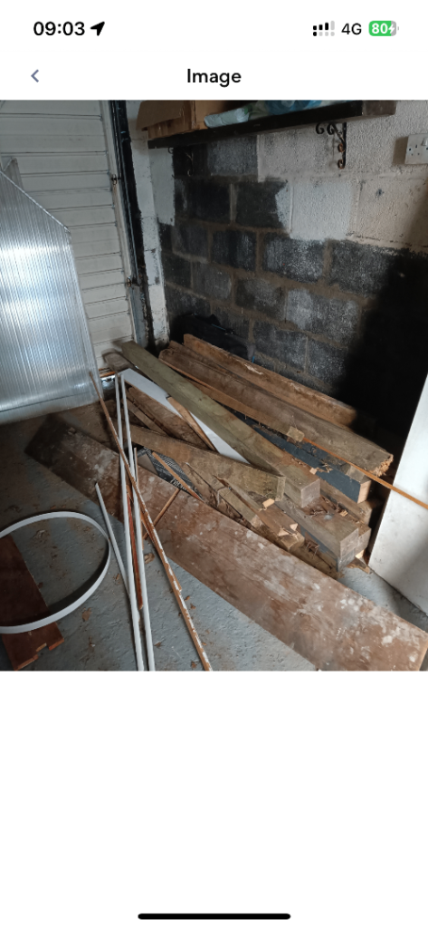Free timber plasterboard and polycarbonate sheets
