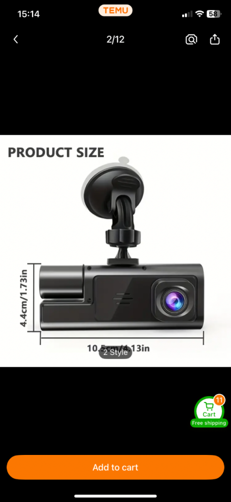 Dash cam new