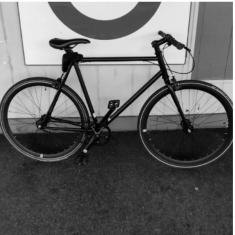 Fixie no logo black single speed bike (hackney cycles)
