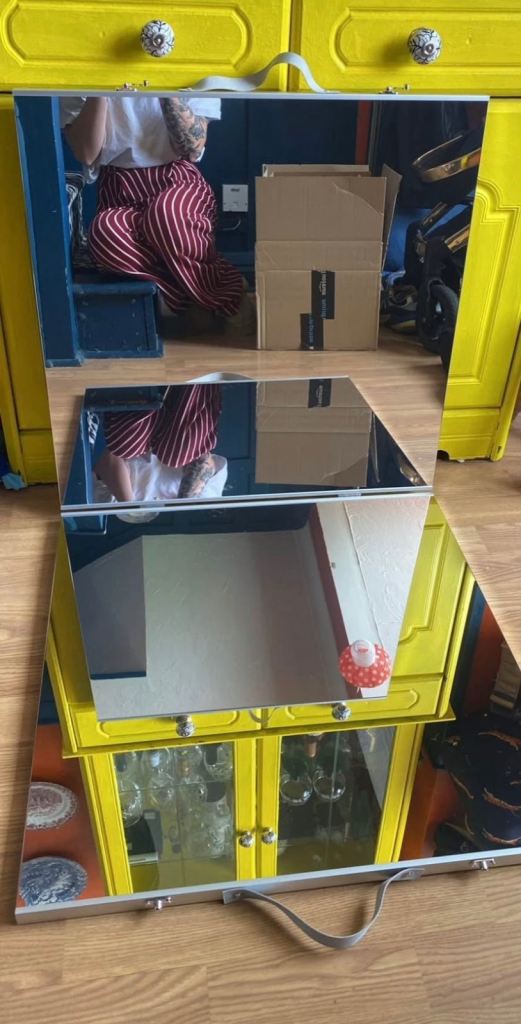 Photography folding double mirror