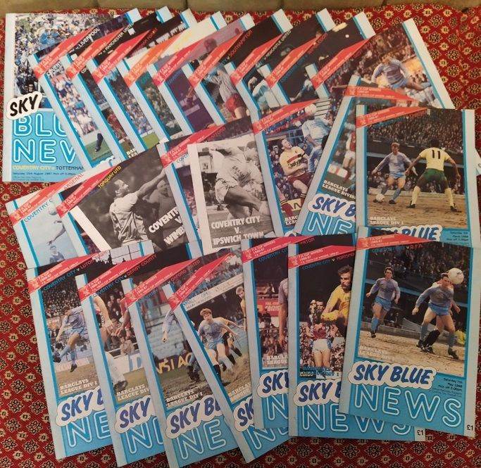 Coventry City 1987/88 Programmes - ALMOST COMPLETE SEASON! (25 OF 26 - St Mirren Missing)