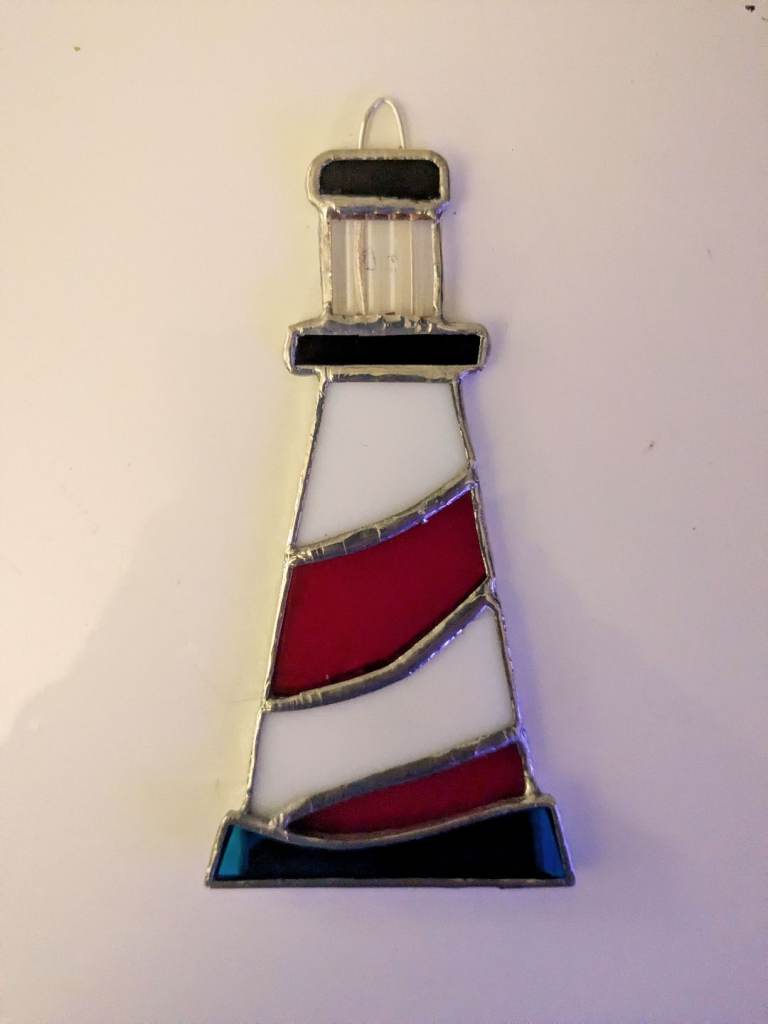 SUNCATCHER STAINED GLASS LIGHTHOUSE 2
