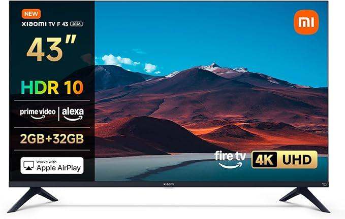 Xiaomi TV F 43” 4K UHD Smart Fire TV – Alexa, AirPlay