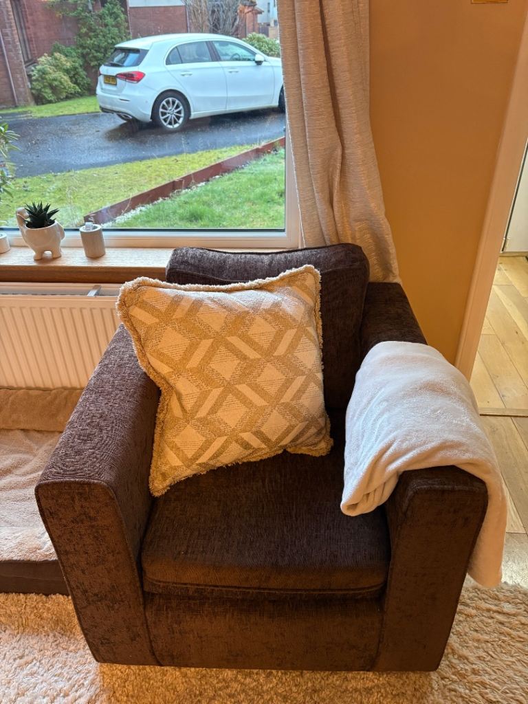 FREE Like new beautiful brown armchair