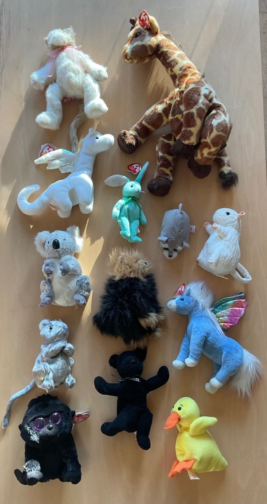 BRAND NEW + VGC BUNDLE OF x13 GENUINE TY BEANIE BABY TOYS (Soft Cuddly)