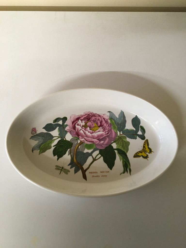 Portmerion Botanic Garden Shrubby Peony Oval Baking Dish