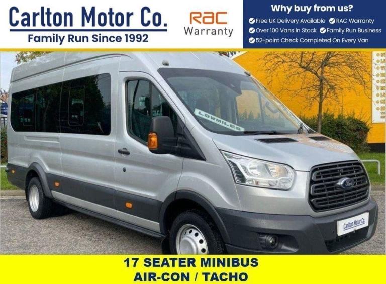 2016 Ford Transit 460 TDCi L4 H3 TREND 17 SEAT MINIBUS HIGH ROOF [ A/C ] TACHOGR