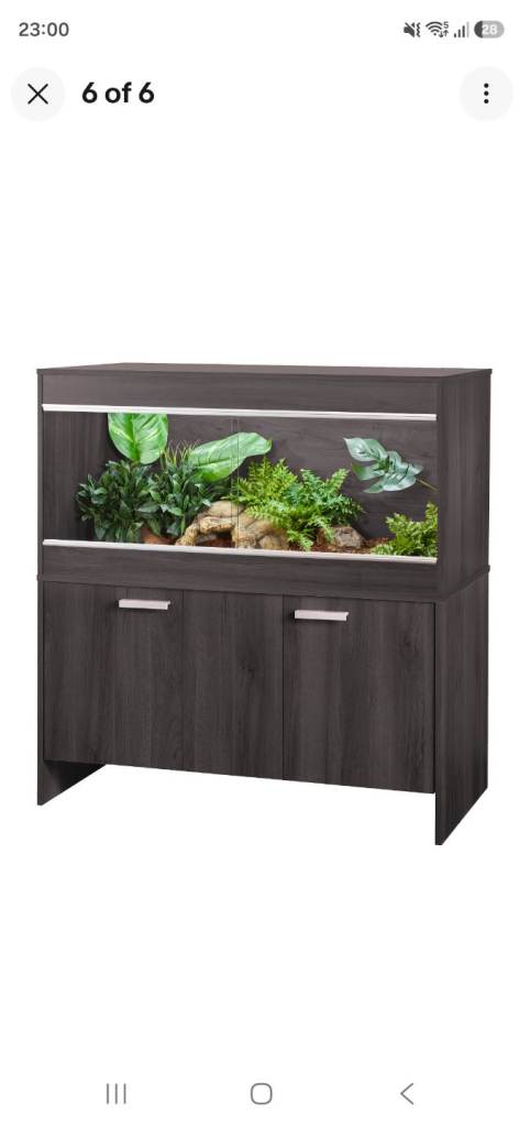 Vivexotic Repti-Home Vivarium & Cabinet - Maxi Large Grey