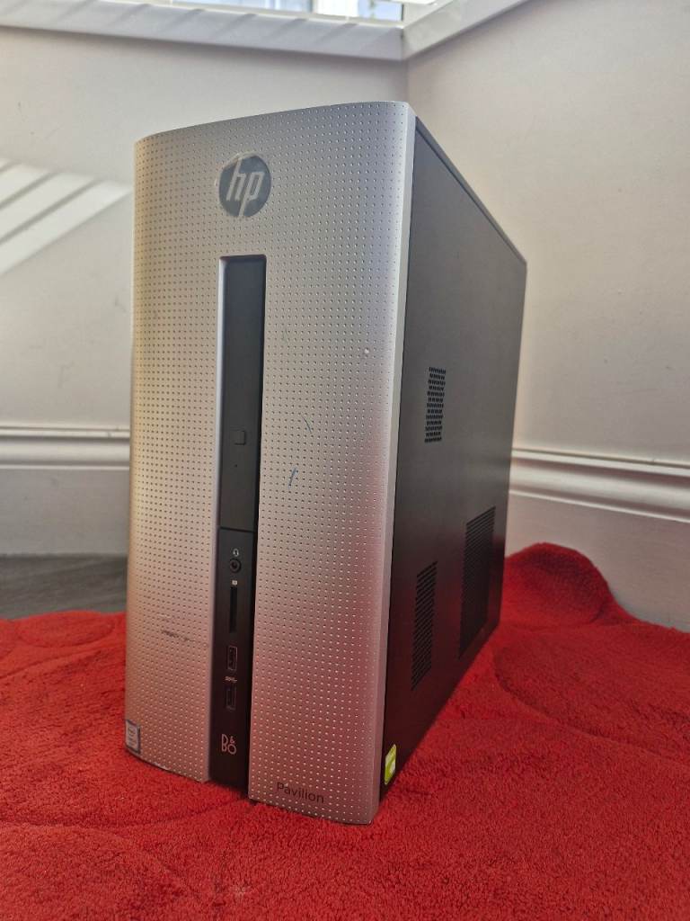 Hp Gaming Desktop Pc Computer Intel i5-6400 Cpu 4gb GT-730 Gpu 8gb Ram 120gb SSD +1TB HDD HDMI Wi-Fi
