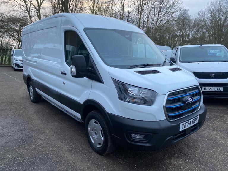 2025 74 Reg Ford E-Transit Trend LWB H2 Automatic 135KW-68KW Air Con Plus VAT 