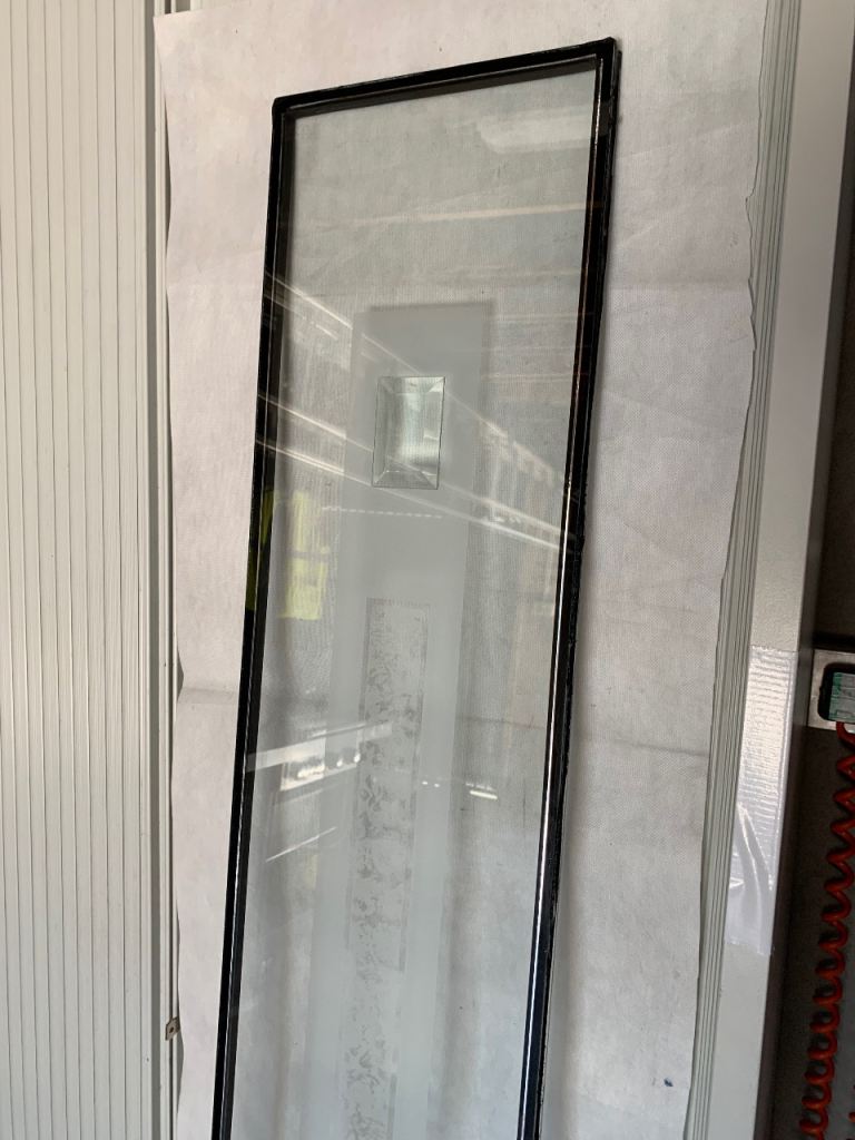 Glass for side door frame panels Panel for Door/Window - Black Frame