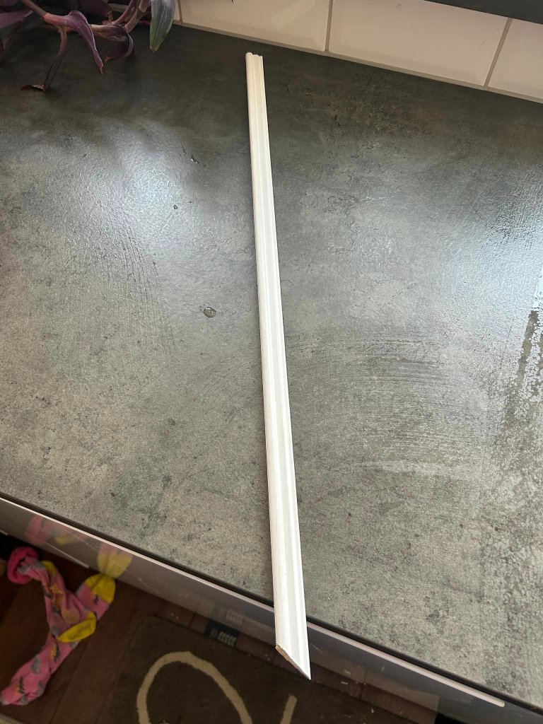 Painted wooden moulding/ beading for DIY or craft project matt vinyl finish collection london e8